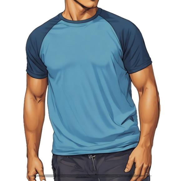 Molde em pdf de Camiseta Masc Raglan Manga Curta Pp ao Xxg