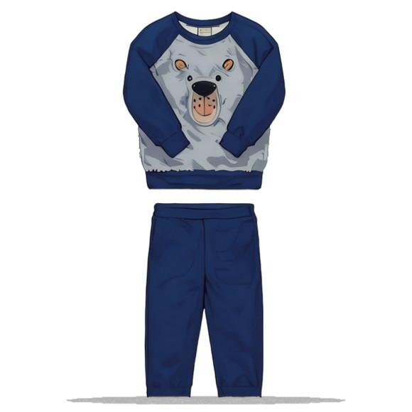 Molde em pdf de Conjunto Agasalho Moletom Inf Raglan 2 ao 14