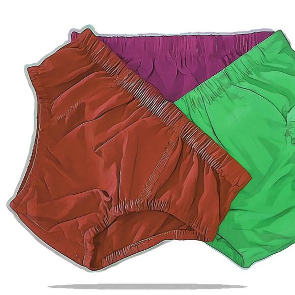 Molde em pdf de Cueca Infantil Básica 1 a 10 Anos