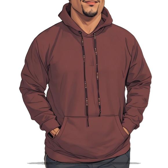 Molde em pdf de Moletom Canguru com Capuz Plus Size 46 ao 56