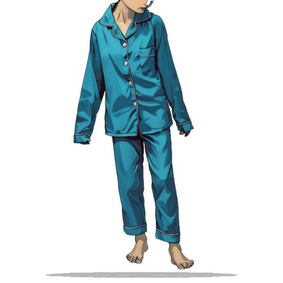 Molde em pdf de Pijama Americano Inverno Inf 2 a 12 Anos