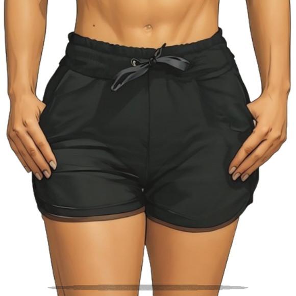 Molde em pdf de Short Praia Surf Feminino Boleado do 34 - 44