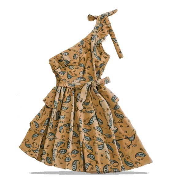 Molde em pdf de Vestido Fem Adulto Alça Nula P ao Gg