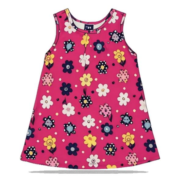 Molde em pdf de Vestido Regata Bebe 3 Meses a 2 Anos