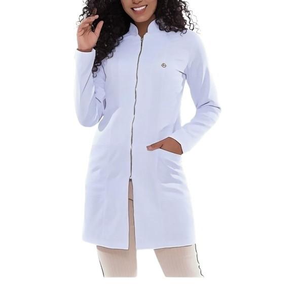 Molde Jaleco Feminino Gola Padre com Zíper Pp ao Gg