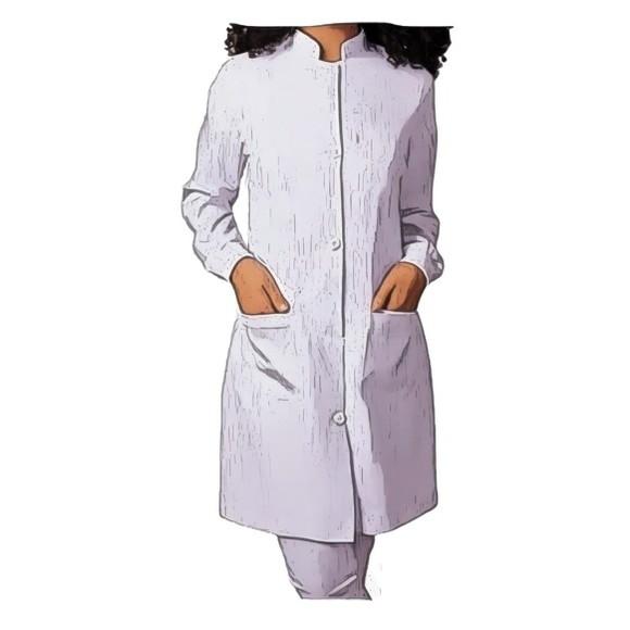 Molde Jaleco Feminino Gola Padre Pp ao Xg