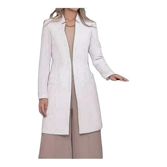 Molde Jaleco Feminino Tradicional com Recortes P ao Gg