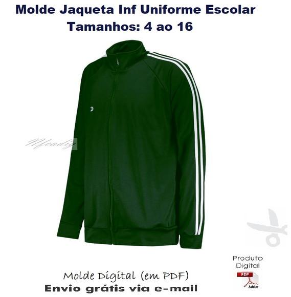 Molde Jaqueta Infantil Uniforme Escolar #344