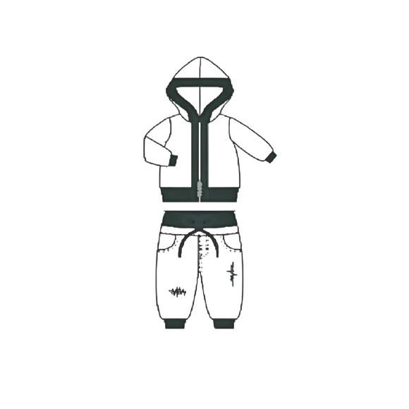 Molde Jaqueta e Calça Moletom Masculino