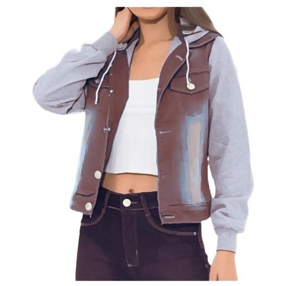 Molde Jaqueta Jeans com Moletom Feminina P ao Gg