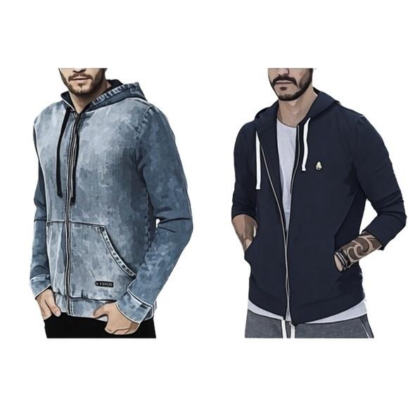 Molde Jaqueta Moletom ou Jeans Pp ao Gg
