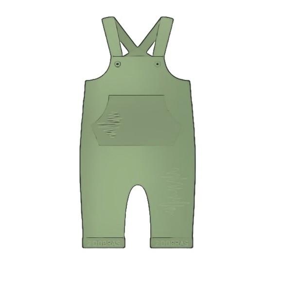 Molde Jardineira Infantil com Bolso Canguru 2 ao 14