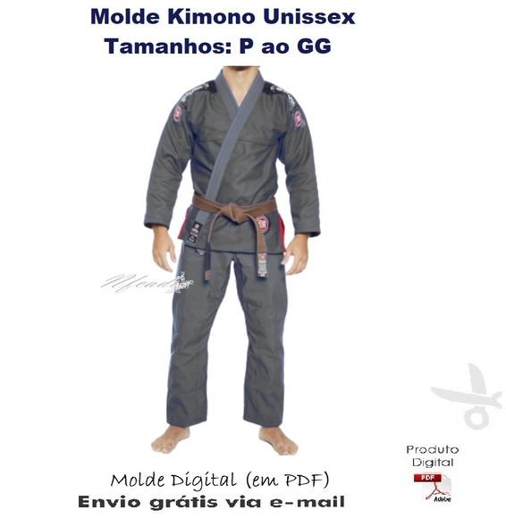 Molde Kimono Unissex (P ao GG) #408