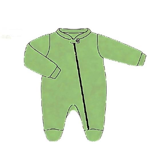 Molde Macacão com Gola Careca Infantil
