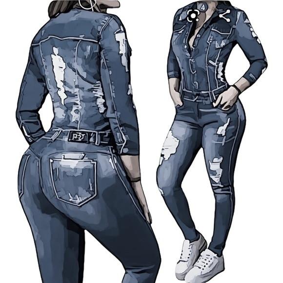 Molde Macacao Jeans Fem em pdf 36 ao 44