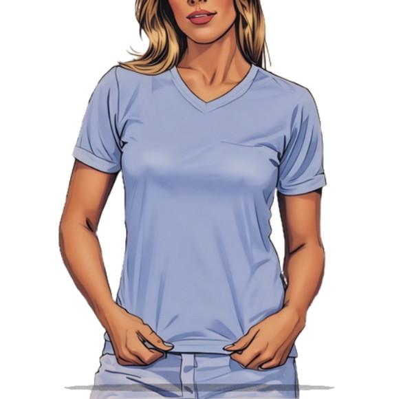 Molde Modelagem Baby Look Gola V Fem Blusinha do Pp ao Gg