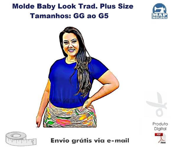 Molde Modelagem Baby Look Tradicional Plus Size