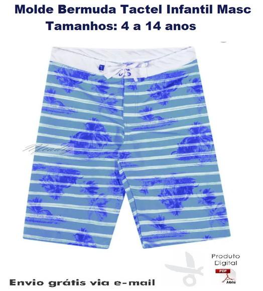 Molde Modelagem Bermuda Tactel Infantil Masculina #152