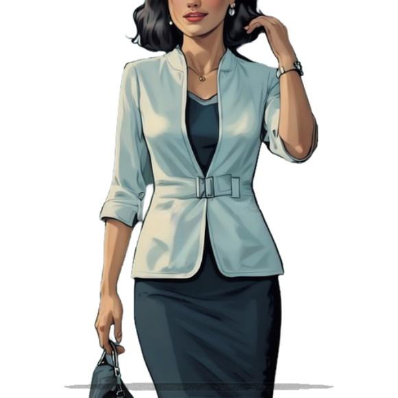 Molde Modelagem Blazer Feminino Executiva do P ao Xxg