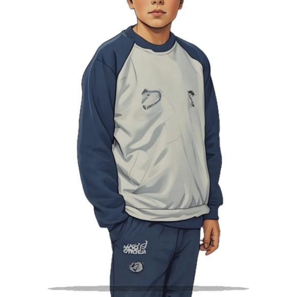 Molde Modelagem Blusa Agasalho Moletom Raglan Inf 2 ao 14