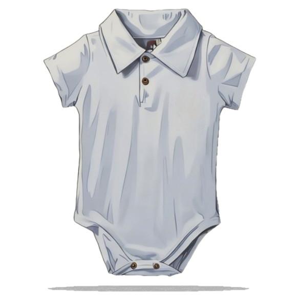 Molde Modelagem Body Bebe Gola Polo do Rn ao Gg em pdf