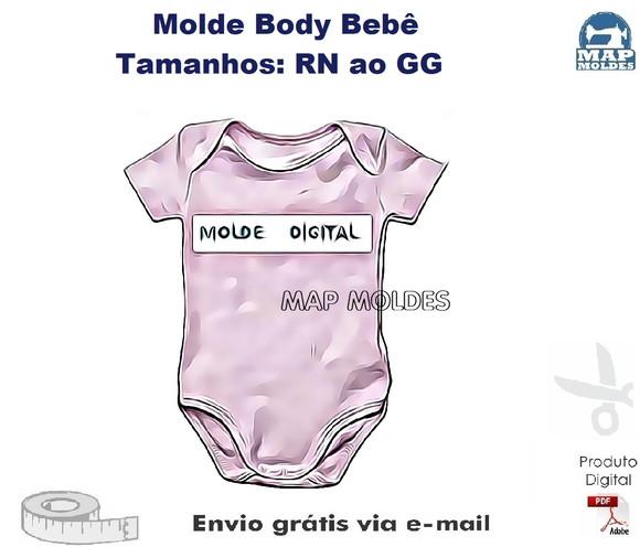 Molde Modelagem Body Bebê Infantil Básico