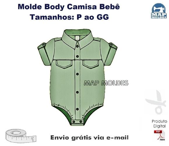 Molde Modelagem Body Camisa Bebê Modelagem Prática