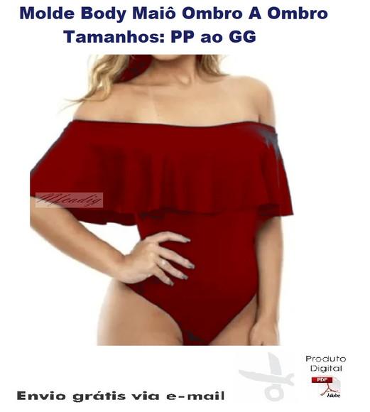 Molde Modelagem Body Maiô Ciganinha Ombro A Ombro #278