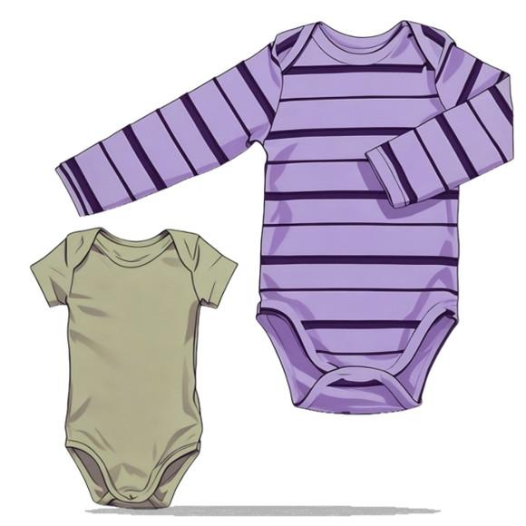 Molde Modelagem Body Infantil Manga Longa e Curta Rn ao Gg