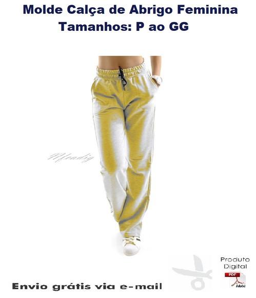 Molde Modelagem Calça de Abrigo Feminina #185