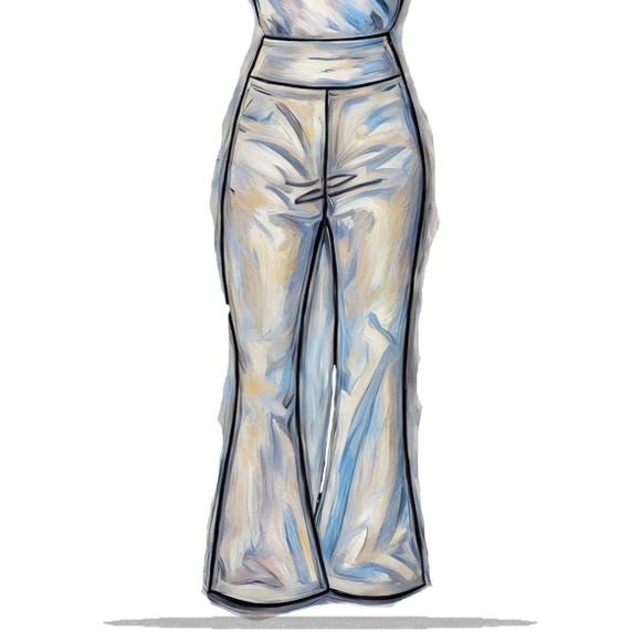 Molde Modelagem Calça Flare Feminina Adulto do P ao Gg