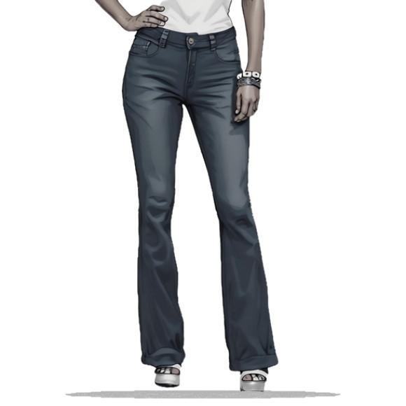 Molde Modelagem Calça Jeans Fem Adulto Boca Larga 36 ao 48