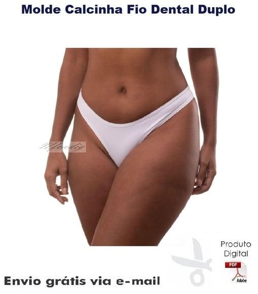 Molde Modelagem Calcinha Fio Dental Duplo ref 64