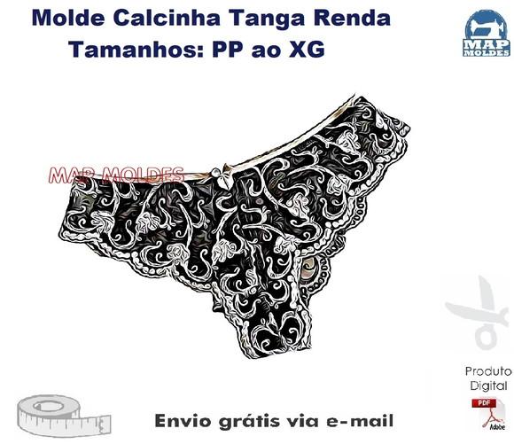 Molde Modelagem Calcinha Tanga de Renda