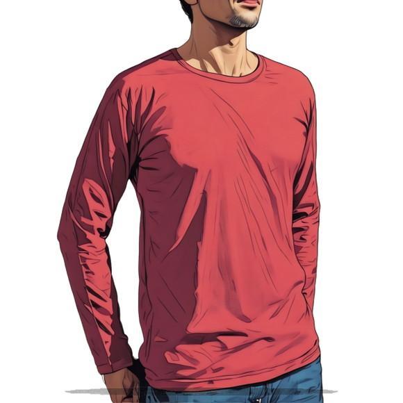 Molde Modelagem Camiseta m Longa Trad Gola Careca Pp ao Gg