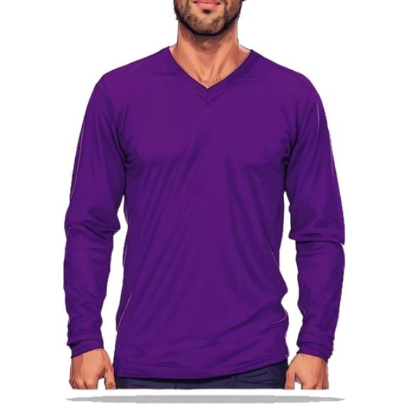 Molde Modelagem Camiseta Manga Longa Masc Gola V Pp ao Xg