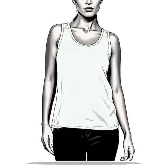 Molde Modelagem Camiseta Regata Feminina Adulto P ao Xxg