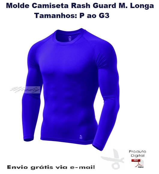 Molde Modelagem Camiseta Rash Guard Manga Longa #223
