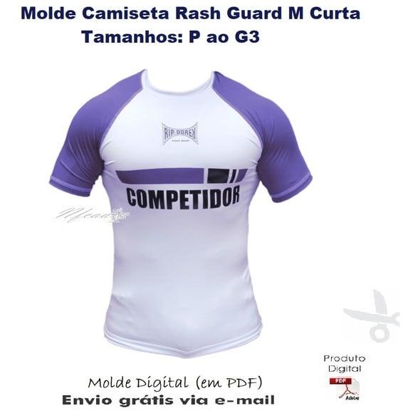 Molde Modelagem Camiseta Rash Guard Manga Curta #392