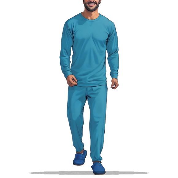 Molde Modelagem Conj Pijama Trad Masc Inverno do P ao Gg