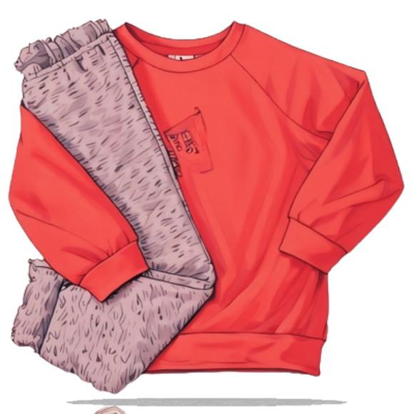 Molde Modelagem Conjunto Agasalho Moletom Inf Raglan 2 ao 14
