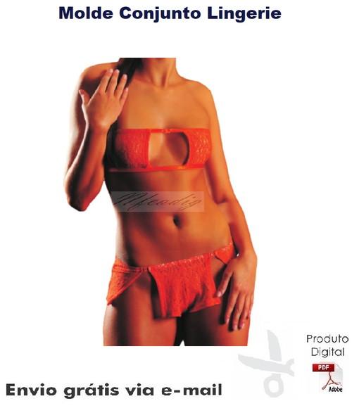 Molde Modelagem Conjunto Lingerie ref 68