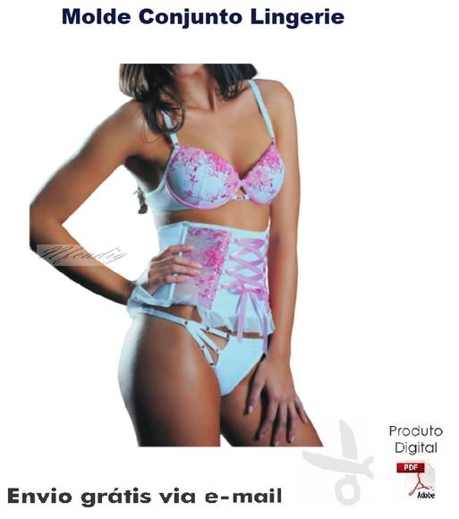 Molde Modelagem Conjunto Lingerie ref 71