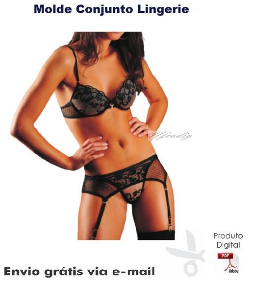 Molde Modelagem Conjunto Lingerie ref 72