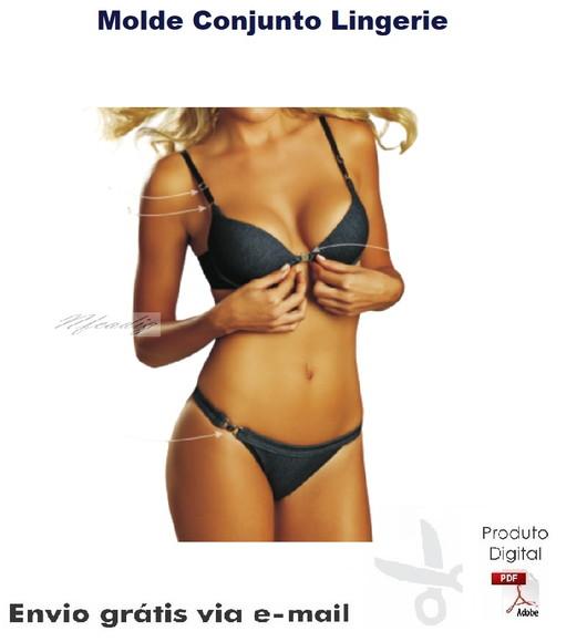 Molde Modelagem Conjunto Lingerie ref 66