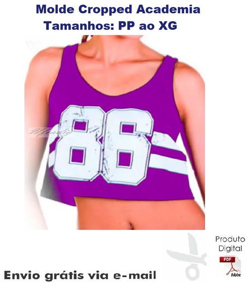 Molde Modelagem Cropped Academia #125