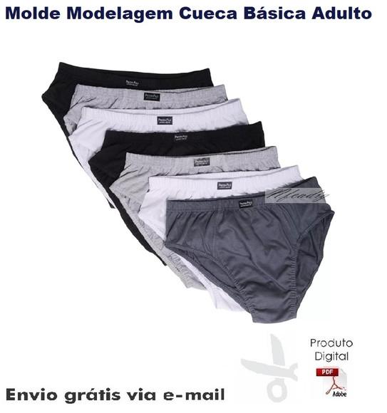 Molde Modelagem Cueca Básica Adulto ref 75