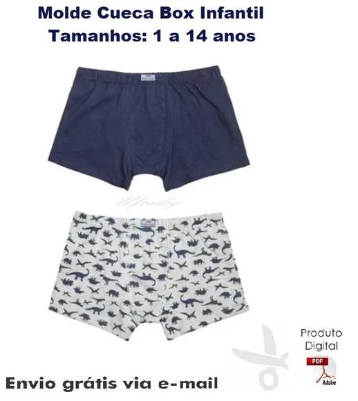 Molde Modelagem Cueca Box Infantil Por Email ref 54