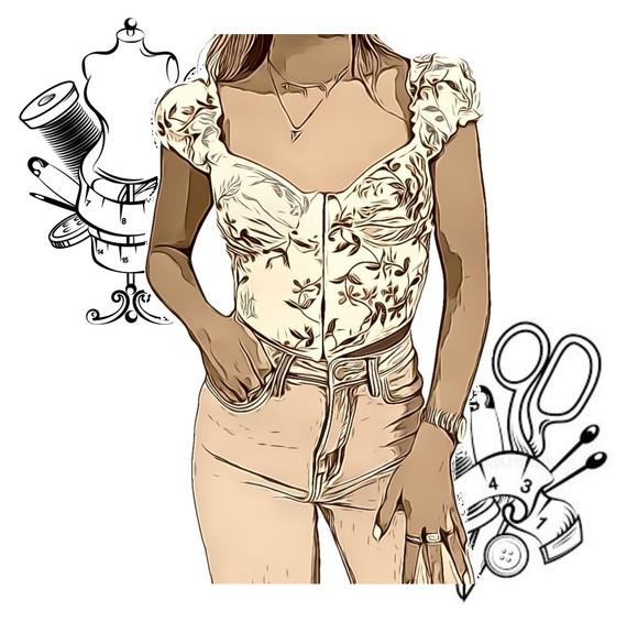 Molde Modelagem de Corset Fem com Bojo P ao Xxg #281