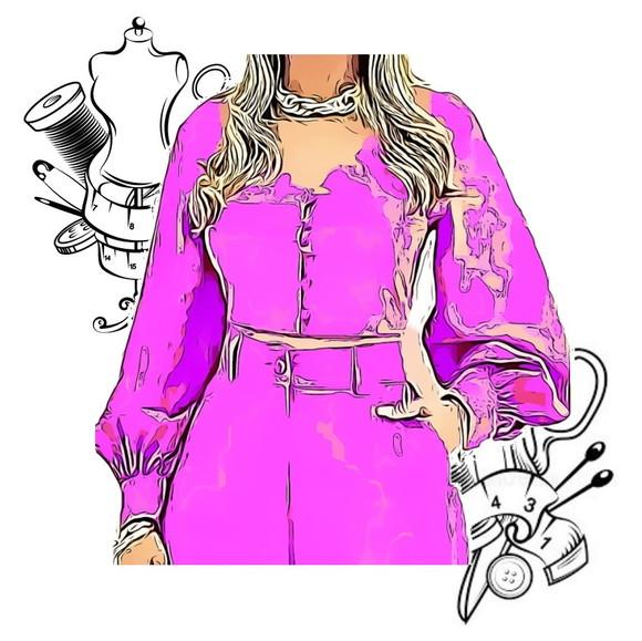 Molde Modelagem de Cropped com Manga Pp ao Gg #129